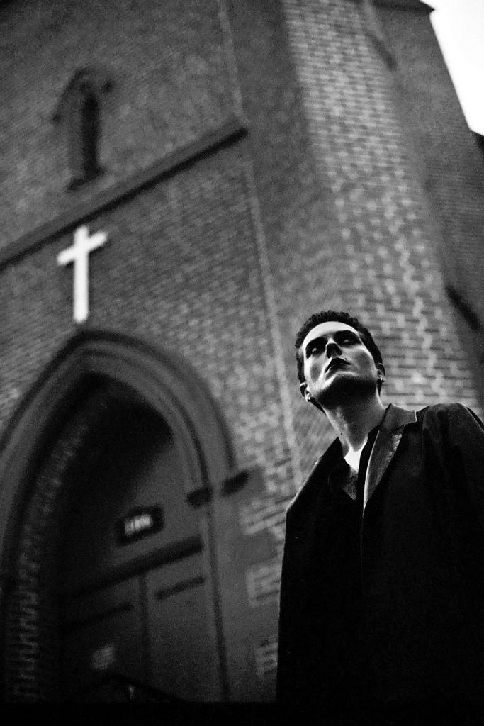  Black and White Film  black and white film photography goth gothic religion cross church