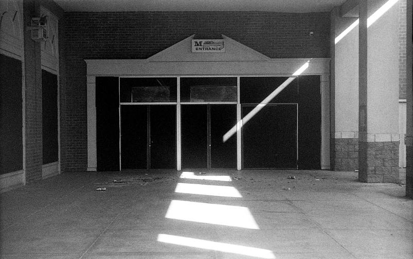 Abandoned Mall Route 40 Frederick Maryland 1930 Leica Summar Film 35mm black and white film photography Johnny Martyr